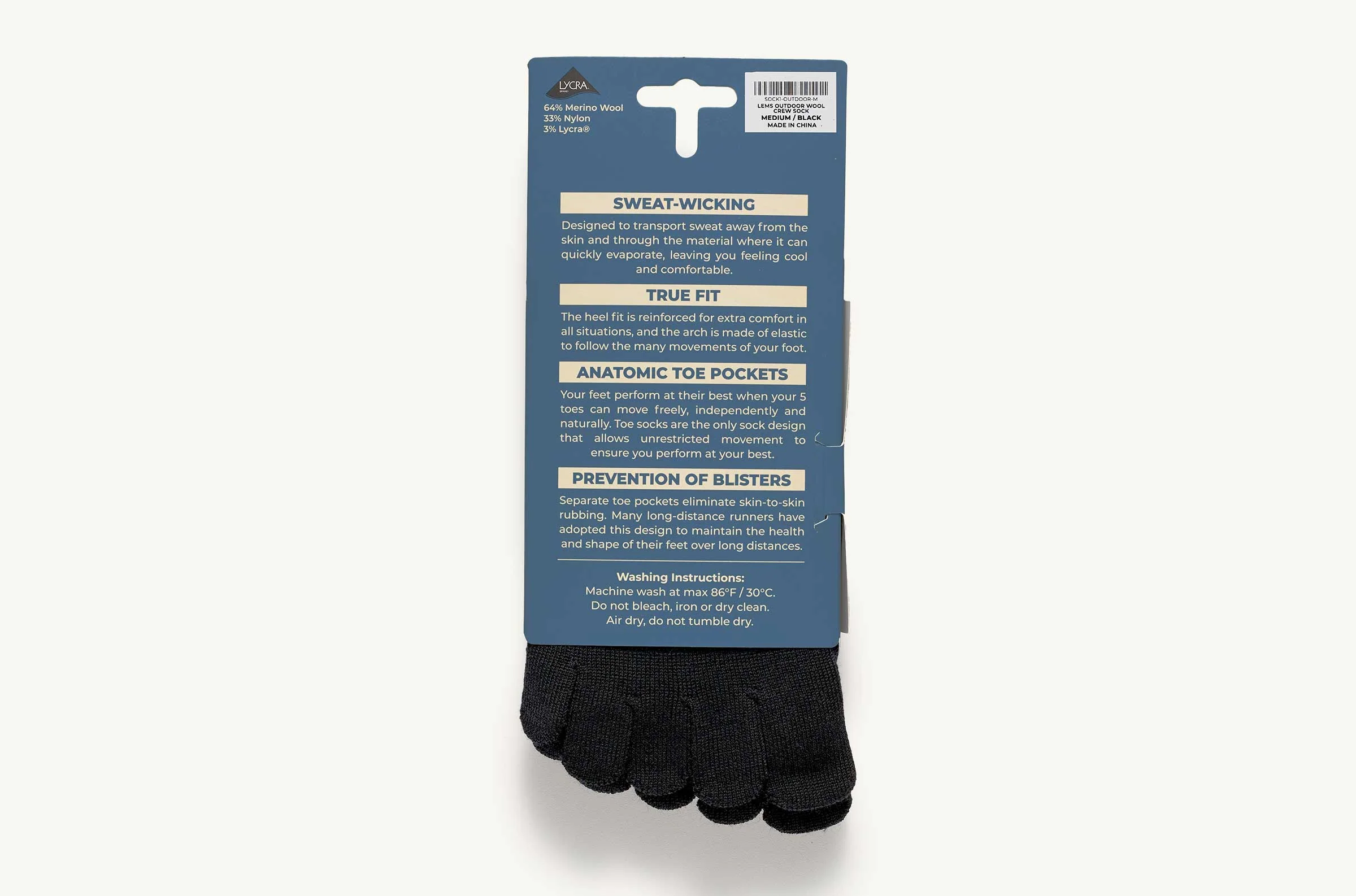 Lems Outdoor Crew Toesock - Image 3